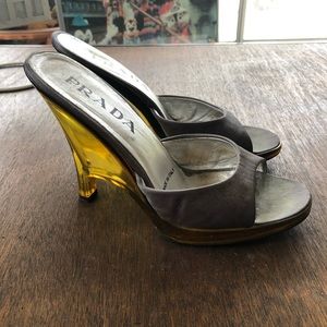 Prada Translucent Yellow Heel